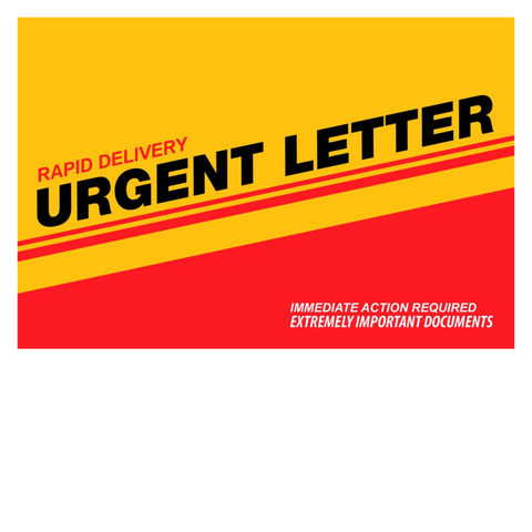 6 x 9 Xpress Envelopes. Urgent Letter Series. XG1008